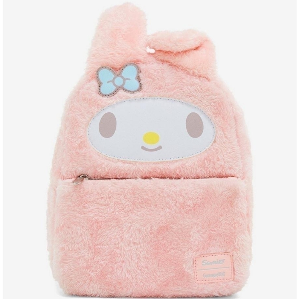 Loungefly × Sanrio • My Melody Plush Mini Backpack [8'' x 5'' x 10 1/2''] - Picture 3 of 4